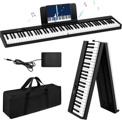 Inklapbaar Digitale Piano Keyboard met 88 Volledige Toetsen voor Beginners