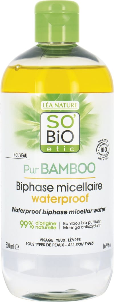 SO’BiO étic Bamboo waterproof micellar water 500 ml