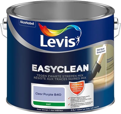 Levis - Easyclean Tegen Zwarte Strepen Mix - Clear Purple B40 - Mengverf - 2,5 L
