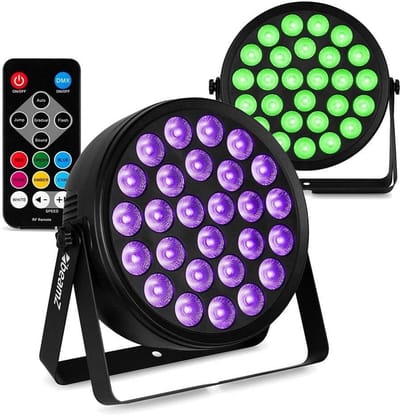 BeamZ set van 2 BCC260 LED PAR - PAR spot met 27x 6W LED’s - Blacklight met afstandsbediening