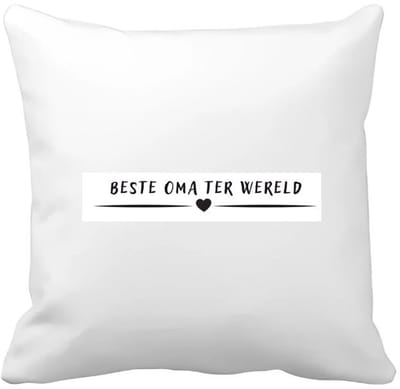 Akyol - beste oma ter wereld Kussen hoes - Oma - grandma - leuk cadeau voor je oma - 40 bij 40 cm