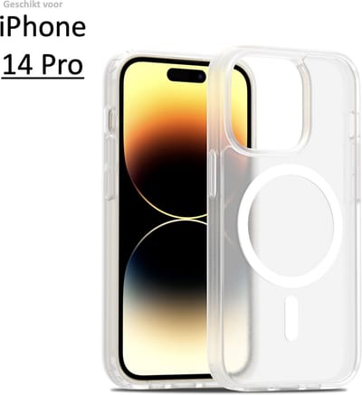 Brosendaal Hoesje - Geschikt voor Apple iPhone 14 Pro – Transparant – MagSafe-compatibel Telefoonhoesje – Ultradun en maximale Valbescherming