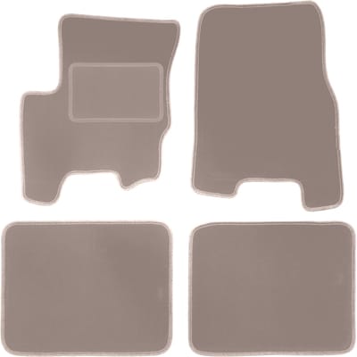 Beige veloursmatten voor: SsangYong Korando II (KJ) SUV (1998-2006)