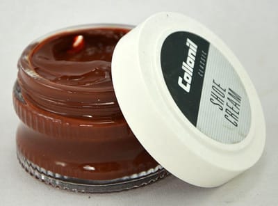 2 Glazen potjes schoenpoets medium bruin | Collonil shoe cream Middel Bruin | kleur 398 | 2 x 50 ml | voordeelaanbieding