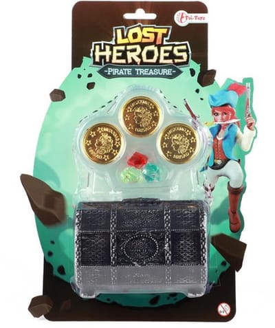 Toi-Toys schatkist piraat speelgoed met munten en diamanten.