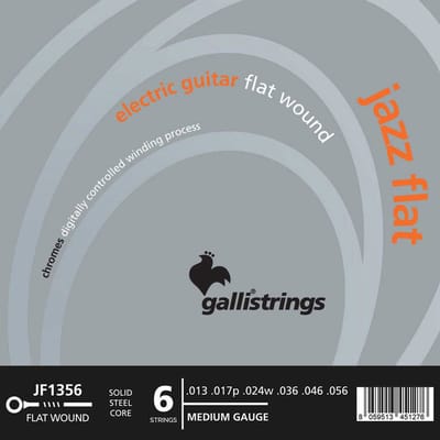 Galli JF-1356 Jazz Flat Flatwound Elektrische Gitaarsnaren (13-56) Medium