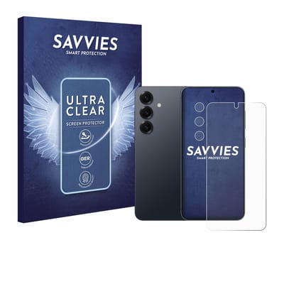 Savvies - Screenprotector voor Samsung Galaxy S25 (Voor+Camera) - Folie Beschermfolie transparant 18 Stuks