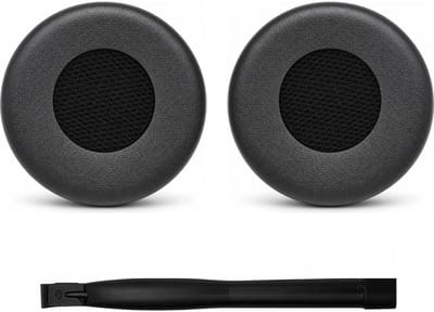 Set Oorkussens voor Jabra Headset - Evolve 75 Oorkussen - Evolve 75 UC / Evolve 75 MS / Evolve 75 SE UC / Evolve 75 SE MS / Evolve 75+ - Kunstleer met Traagschuim - Zwart