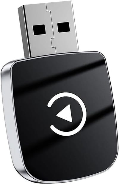 CarPlay Adapter Auto - Interface Dongle - Navigatie Muziek - Plug and Play - 10x10x10 mm - Zilver