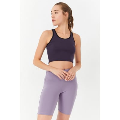 Geribbelde Mouwloze Crop Top