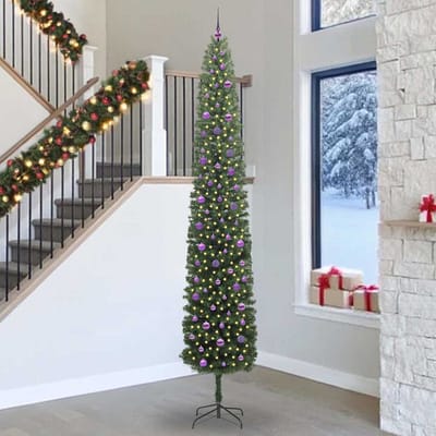 vidaXL - Kunstkerstboom - Groen - 300 - cm - PVC - en - Staal - en - Kunststof