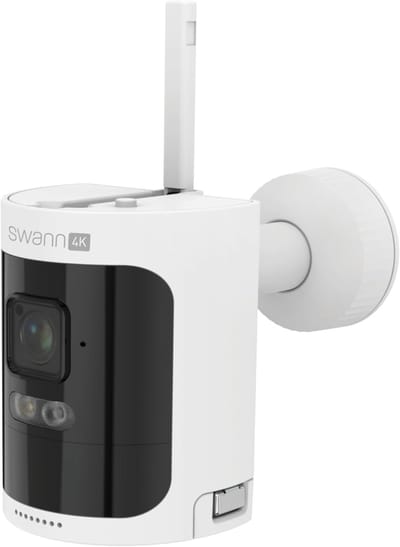 Draadloze Camera - Beveiligingscamera Buiten - Huis Beveiligen - 4K Ultra HD - 6.7 x 7.4 x 9.4 cm - Wit