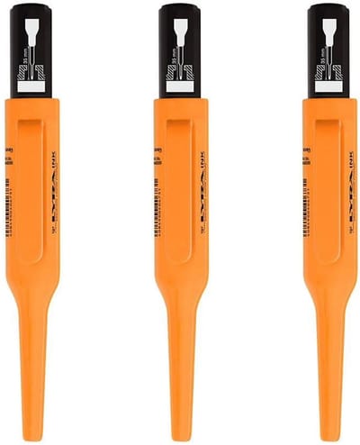 Lyra Merkstift - Voor Diepe Gaten - Zwart - 3 Stuks - Met Houder