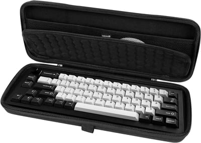 Duurzame Hard Travel Case voor 65% Compact Toetsenbord, Bescherming en Opslag voor Draadloze en Bedrade Toetsenborden, Geschikt voor Keychron Q2, Corsair K65 PRO en ASUS ROG Falchion NX 65%