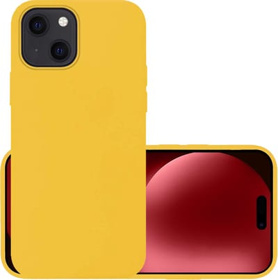 Hoesje - Geschikt voor Apple iPhone 15 - Sterk & Shockproof - Hoes Cover - Siliconen Case - Geel