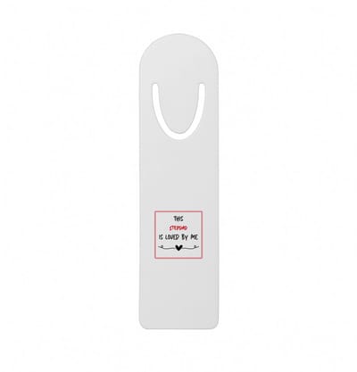 Hacebo® - this stepdad is loved by me metalen boekenlegger - Papa - iemand die houdt van zijn stiefvader - vader cadeautjes - vaderdag - verjaardag - geschenk - kado Bladwijzer boekenleggers - 12.7 cm x 3.2cm