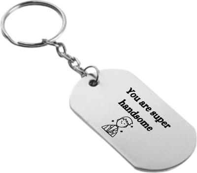 Akyol - you are super handsome sleutelhanger - Quotes - familie vrienden - cadeau - 54 x 29mm