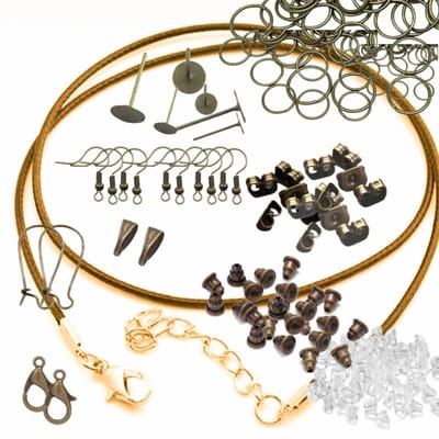 80 Delig set-Bruin-Brons-Sieraden maken - Charme Bijoux