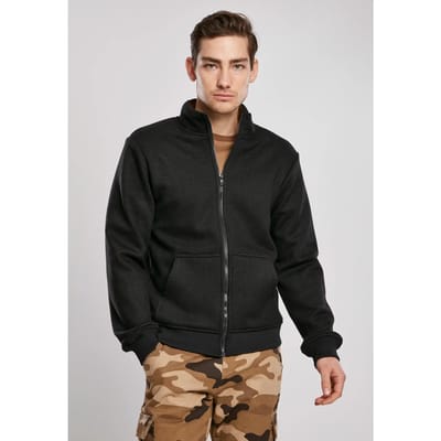 Urban Classics - Teddy Bonded Zip Jacket - S - Grijs