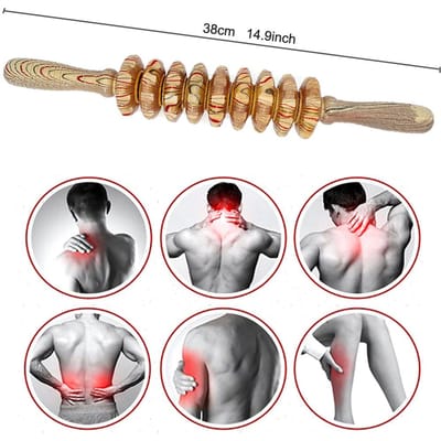 Tcare Houten Gua Sha Massager Handheld Cellulitis Blaster Spierroller Stick voor Sportblessureverlichting