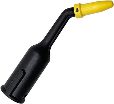 Stoomreiniger Mondstuk - Puntstraalborstel Set - Moeilijke Plekken Reinigen - Duurzaam Materiaal - Set van 2 - Zwart