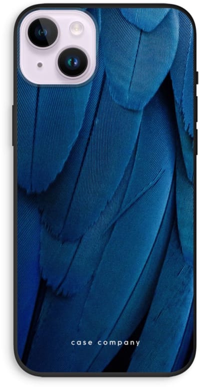 Case Company® - Hoesje geschikt voor iPhone 14 Plus hoesje - Pauw - Biologisch Afbreekbaar Telefoonhoesje - Bescherming alle Kanten en Schermrand