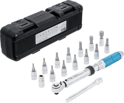 1/4" Momentsleutelset 3-24 Nm - 16 Delige Koppel Sleutel Set voor Fietsen
