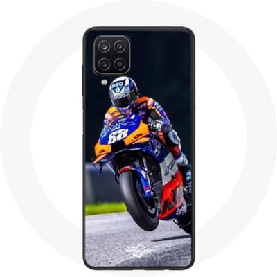 Coque - maniacase - Galaxy A12 - Noir - Souple - Moto GP 88 noir