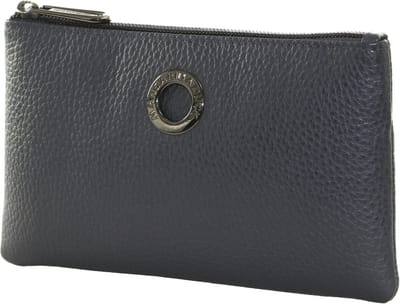 MANDARINA DUCK Leren Utensil zak Mellow Leather Pouch Dress Blue Donkerblauw