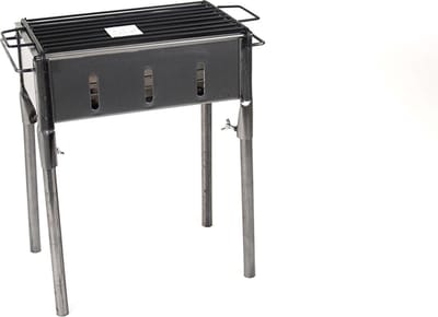 Gerimport Houtskoolbarbecue Exa 35 X 20 X 50 Cm Zwart/zilver
