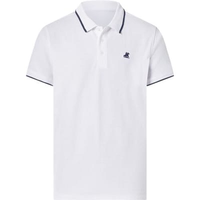 ESMARA MEN U.S. Grand Polo Piqué heren polo (Wit, M)