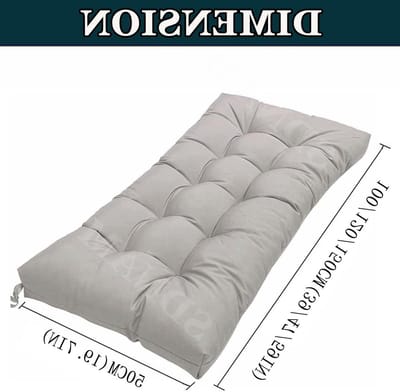 Dikke Bankkussen Pad - Zitkussen Tuinbank - Buiten Ontspannen - Waterdicht Vlekbestendig - 120x50cm - A5