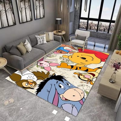Winnie de Poeh Bedrukt Vloerkleed Tapijt voor Thuis Woonkamer Slaapkamer Bank Deurmat Keukendecoratie Antislip Vloermat Decoratie 50X80CM
