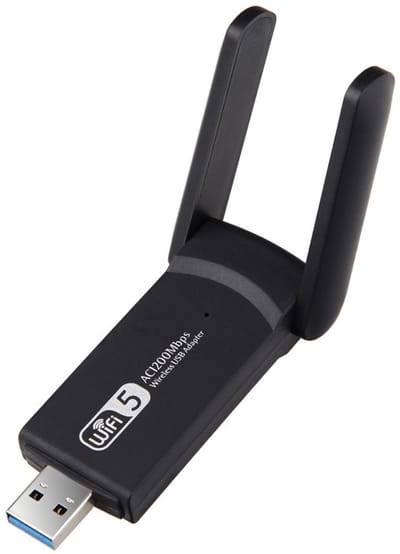 TOVBMUP WiFi Adapter USB - USB WiFi Adapter - WiFi ontvanger - WiFi USB adapter - WiFi Dongle - WiFi Antenne - 1300 Mbps