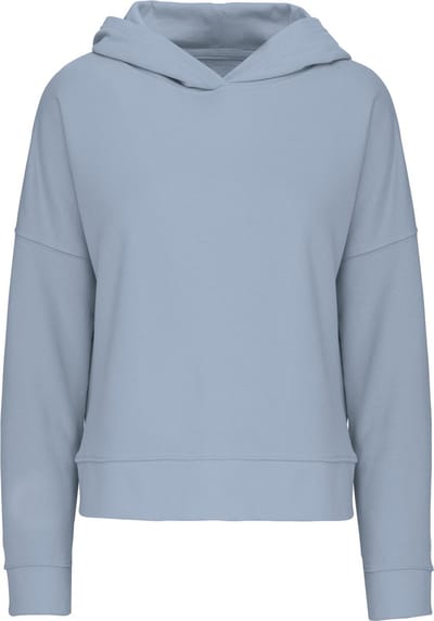 Kariban Bio lounge damessweater met capuchon K494 - Aquamarine - L/XL