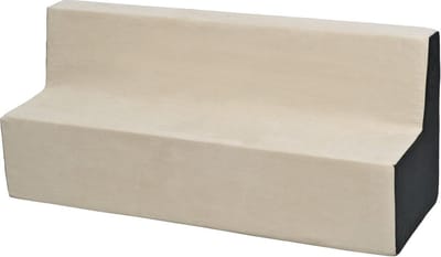 Kinder meubel - Kinder fauteuil - Kinderbankje - grijs beige - 50 x 120 x 40 cm - 215 gram