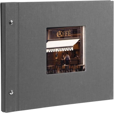 Fotoalbum met Foto-Uitsparing en 40 Zwarte Pagina's - 30x25 cm - Mooi en Duurzaam Fotoboek