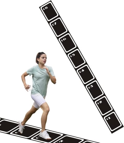 Sport Trainingsladder - Snelheidsoefeningen Ladder - Verbeteren Coördinatie - Antislip Ontwerp - 350 cm - Zwart