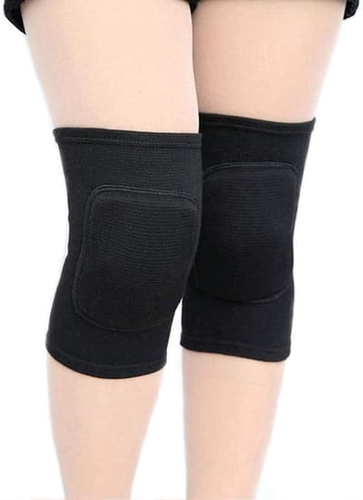 Kniebeschermers volleybal - zachte ademende kniebeschermers - voor mannen, vrouwen, kinderen - knieën beschermend - knie beschermers - kniebeschermers volwassenen - kniebeschermers dans - M