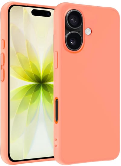 Hoesje - Geschikt voor Apple iPhone 17 - Sterk & Shockproof - Hoes Cover - Siliconen Case - Telefoonhoesjes - Perzik