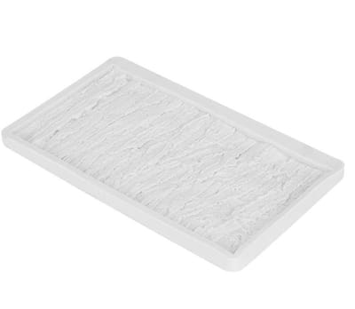 Allecto - Siliconen mal - Cake decoreren - Herbruikbaar bakgereedschap - Wit - Fondant mal - Perfect voor thuis bakken - 10x10x10 mm