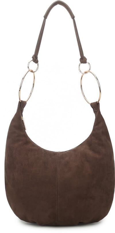 Giuliano kunstlederen suede schoudertas Miralyn - Dames - Koffie