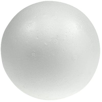 Piepschuimbal Ø30cm wit