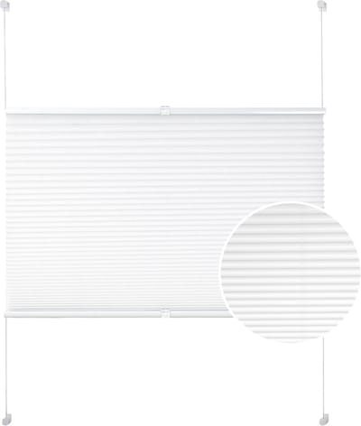 Bolt Edge Jaloezieën - Wit - Rolgordijn - Verduisterend - Zonder boren - 65x220cm