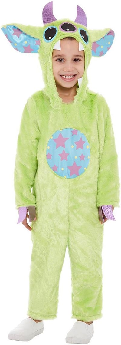 Smiffys - Toddler Monster Kinder Kostuum - Kids tm 2 jaar - Groen