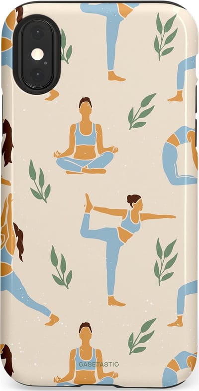 Casetastic Hoesje Geschikt voor Apple iPhone X/Xs - Stijlvolle Beschermende Duo-layer Case - Yoga zen