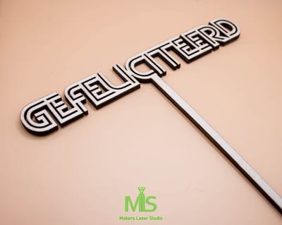 Taart Decoratie / gefeliciteerd taarttopper/ Taarttopper Verjaardag /Happy Birthday Decoratie /Taart Topper Feestje/ Traktatie /Cake Topper/ gepersonaliseerde taart topper/ houten taart topper/ Geeliciteerd