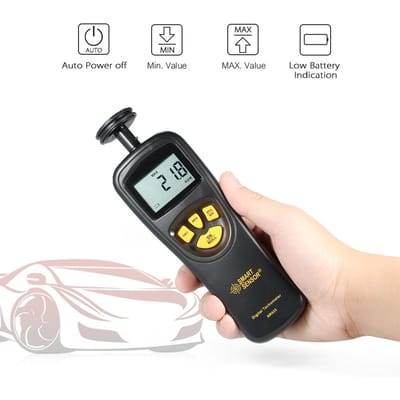 Digitale toerenteller Snelheidsmeter Toerenteller Breed meetbereik 0,5~19999 RPM