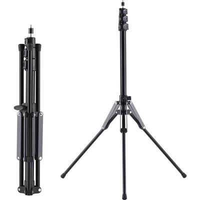 189cm/74.4in Verstelbaar Statief Standaard Video Licht Standaard Aluminiumlegering Materiaal 3-secties Verstelbaar