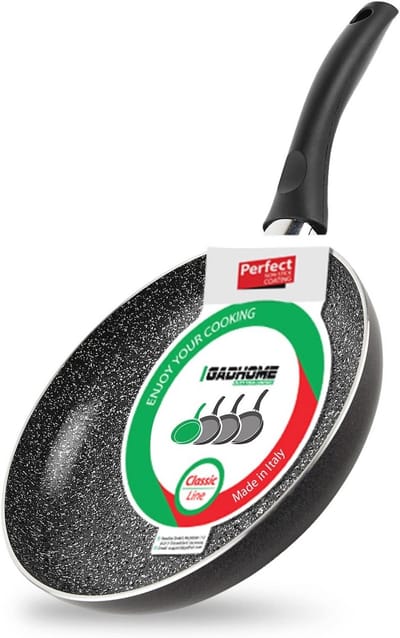 Anti-aanbak koekenpan 20 cm - Vaatwasserbestendige aluminium pan voor inductie met ergonomische greep
